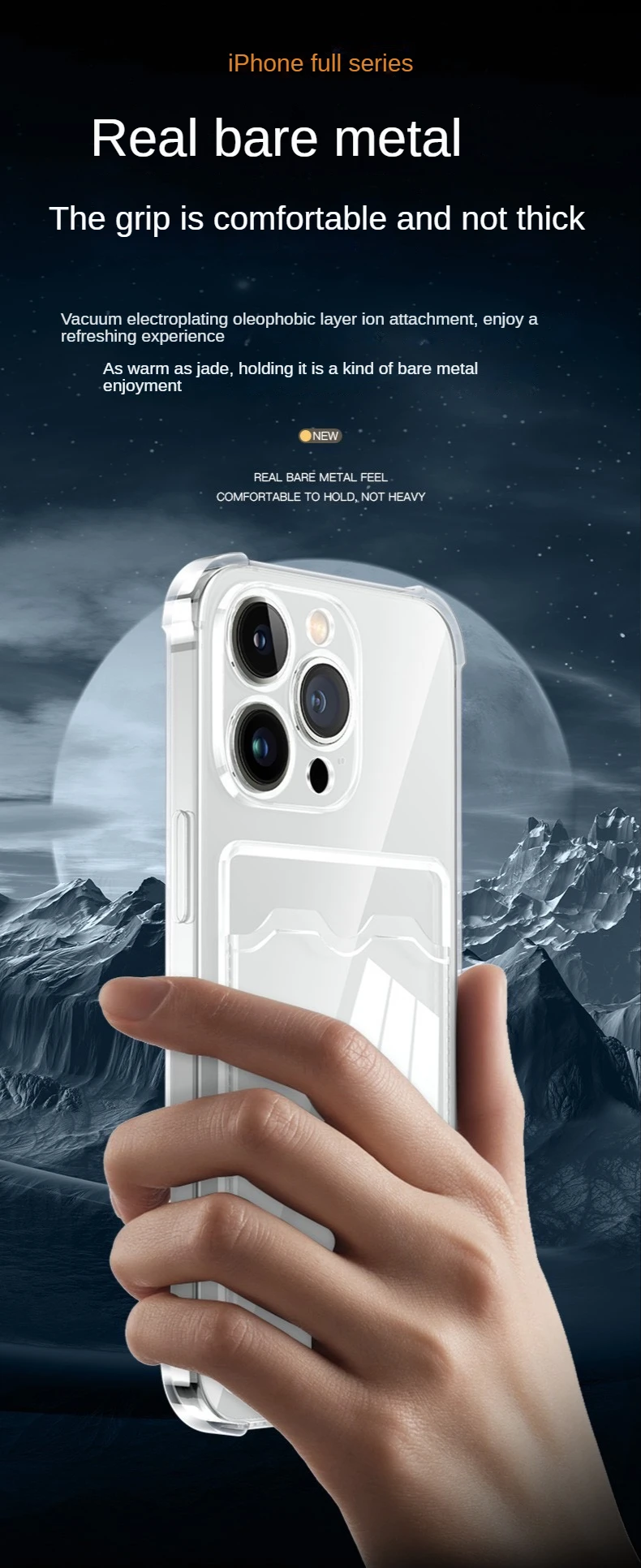 Transparent iPhone Card Slot Case