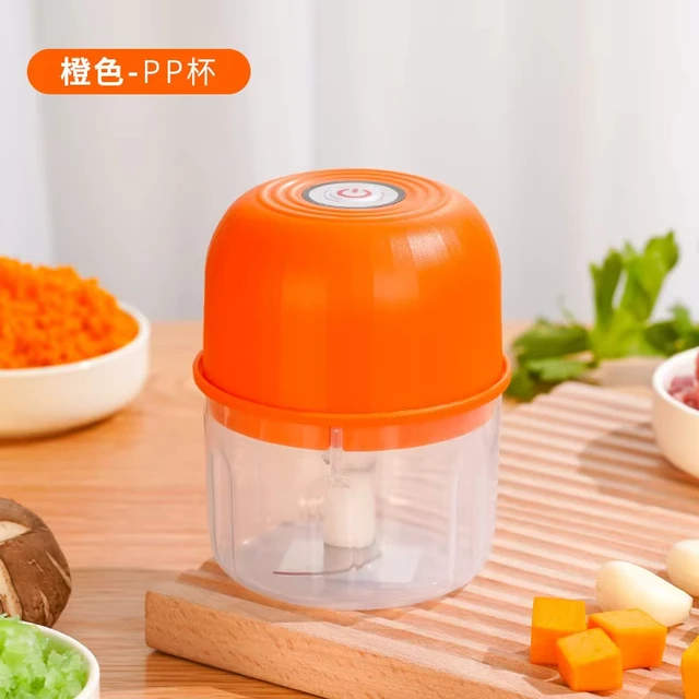 Tritatutto per aglio portatile USB 260ML tritacarne ricaricabile senza fili per cipolla, zenzero, peperoncino, utensili da cucina per tritacarne 1