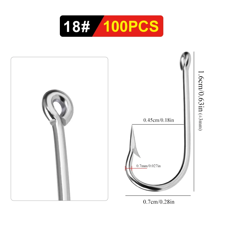 Lot de 400 hameçons de pêche barbelés en acier au carbone pour Lot de 400 hameçons de pêche barbelés en acier au carbone pour