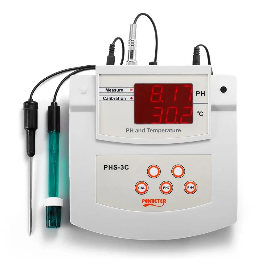 

PHS-3C Desktop Automatic Calibration Acidity Meter PH/Thermometer 2In1Digital PH Tetester Laboratory Water Quality Analyzer