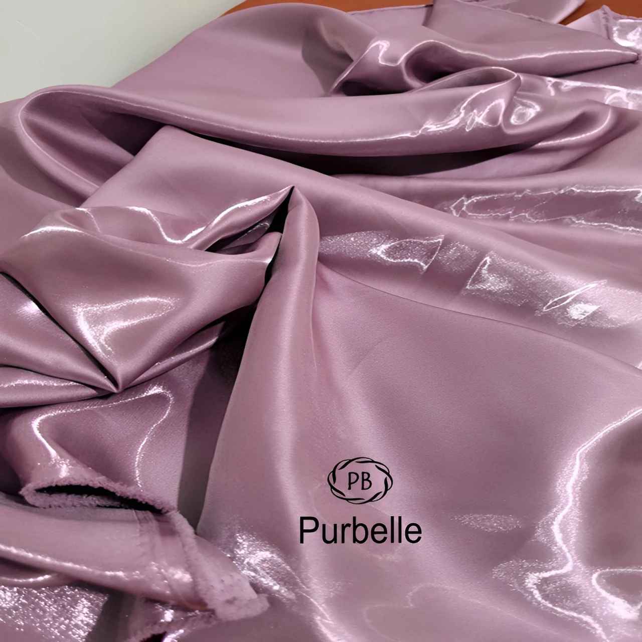 Ivory White Luxury Glossy Metallic Liquid Satin Fabric