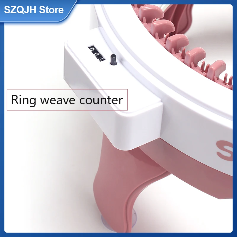 QJH 48 Needle Knitting Machine Weaving Hat Scarf Bib Sweater Girl Yarn Machine Children Adult toy