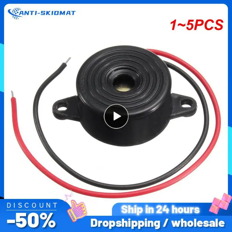 1~5PCS Decibel Alarm High Decibel DC 3-24 Volt 12 Volt Electronic Buzzer Alarm Car Truck General Intermittent Continuous