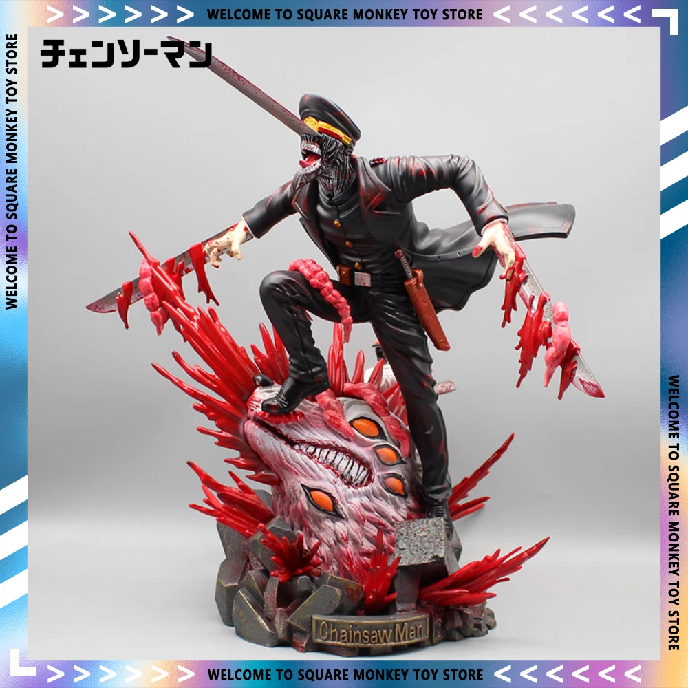 

35cm Chainsaw Man Anime Figures Samurai Sword Action Figure Pvc Statue Figurine Model Doll Desk Decoration Collectible Toy Gifts