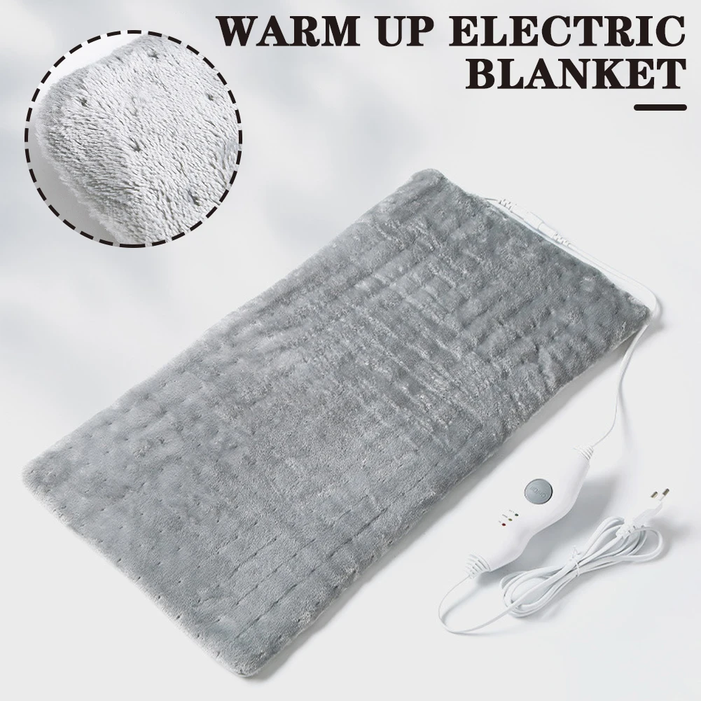 Electric Blankets Portable Massaging Heating Pad Flannel Rectangular