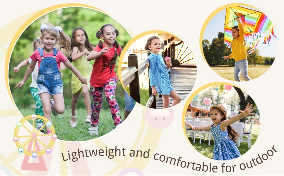 Lightweight and comfortable for outdoor play