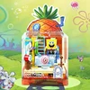 Spongebob Series Building Blocks Box Patrick Star Krusty Krab Squidward Tentacles Room Model Assembled Toy Ornaments kids Gift 3