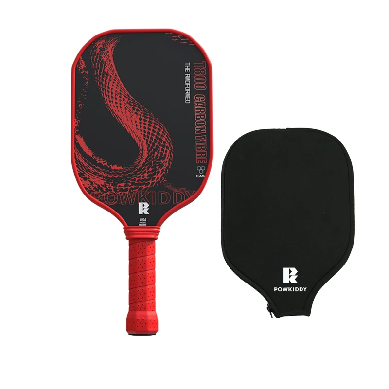 Powkiddy ピックルボール T800 カーボンファイバーホットプレス 16