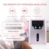 Suyzeko Hydrogen Inhalation Machine 900ML Hydrogen Generator Water Ionizer H2 Inhaler Therapy High-Purity OxyHydrogen Home Care 3