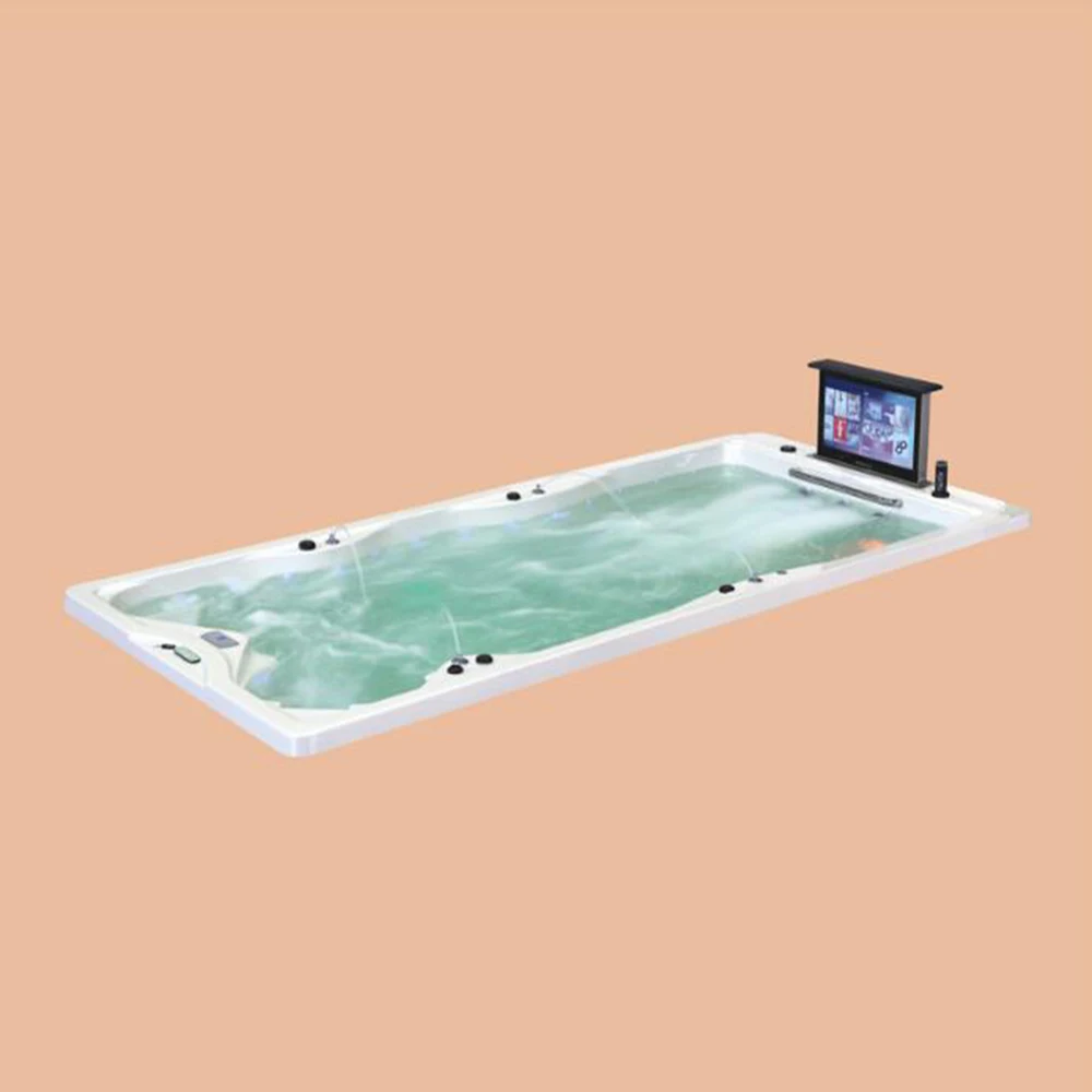 4800mm Swimming Pool Drop-In Whirlpool Bathtub Acrylic Hydromassage Embedded Outdoor Surfing SPA NS2011