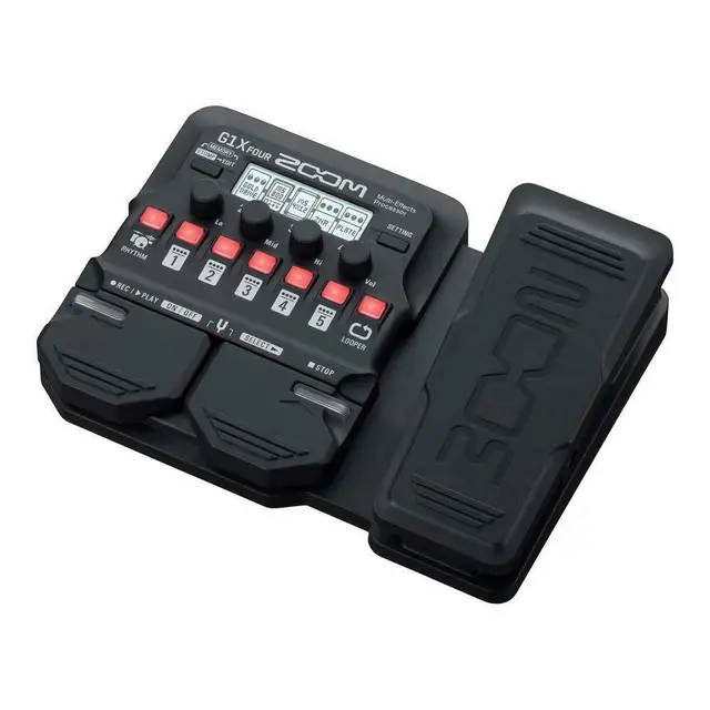 ZOOM G1 FOUR マルチエフェクトペダル ズームg1x 4 g1 4ペダル、ギターマルチエフェクトプロセッサー