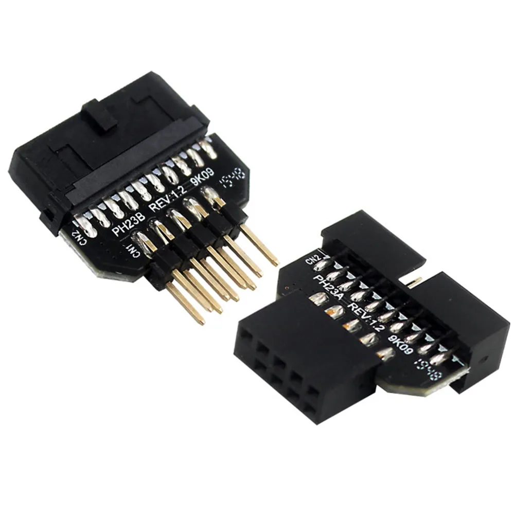 9 Pin Male Housing To USB 3.0 Converter Max Transmission Speed 480Mbps Interface Adapter Port Converter for Motherboard Chassis