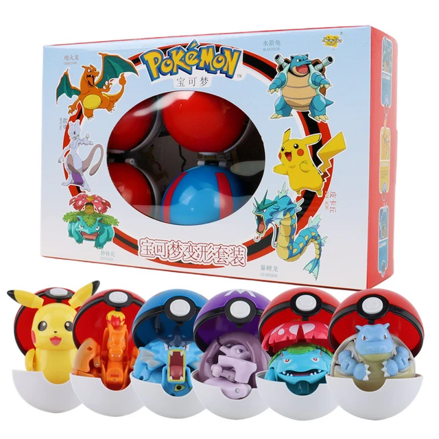 Anime Pokemon Ball Pocket Monster Pikachu Action Figure Pokemon Jeu Poke  Ball Charizard Modèle Jouet Pour Enfants Cadeaux D'anniversaire 