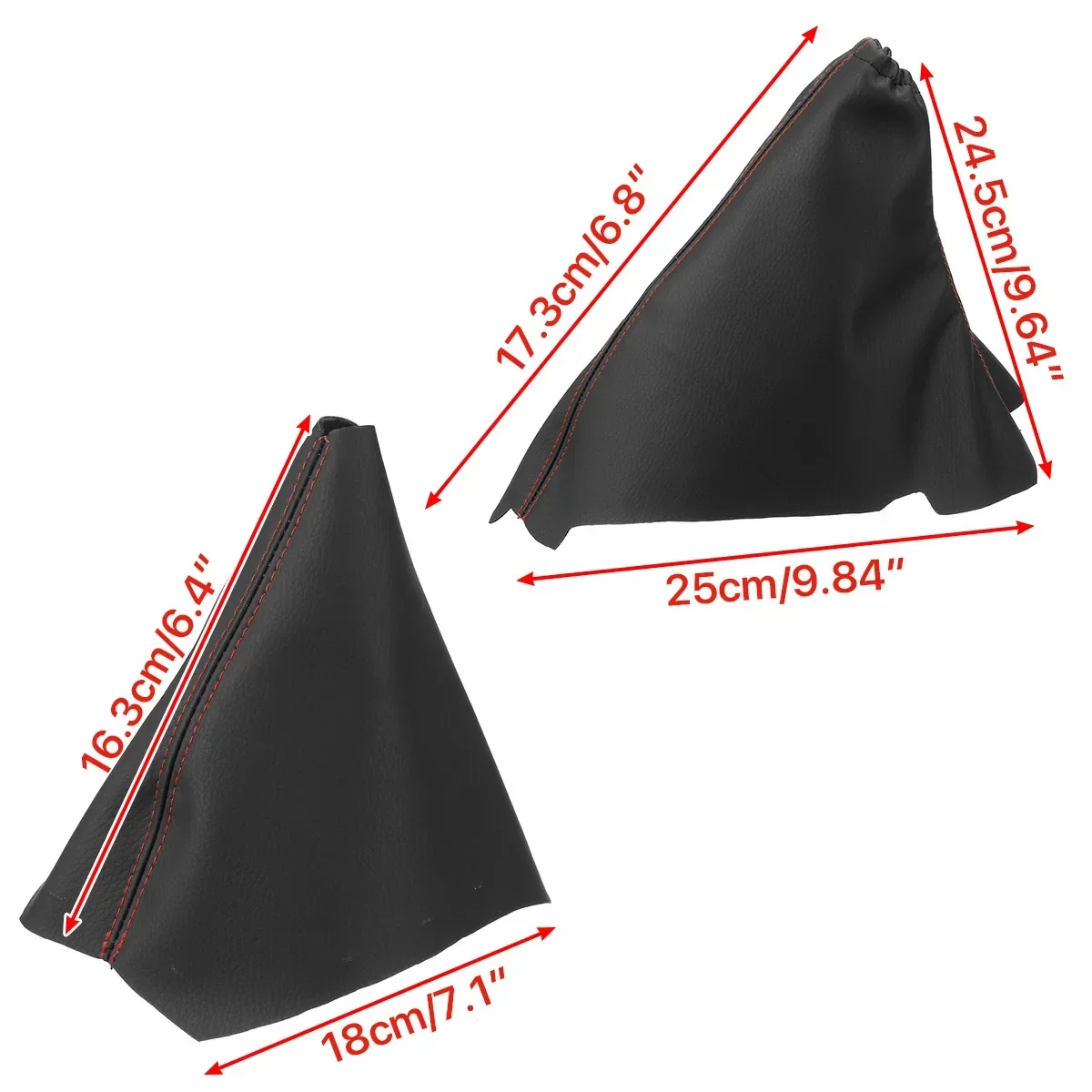 PU Leather Gear Shift Collar Parking Handbrake Gaiter Boot Cover LR006172 LR002758 For Land Rover Freelander 2 2008-2013