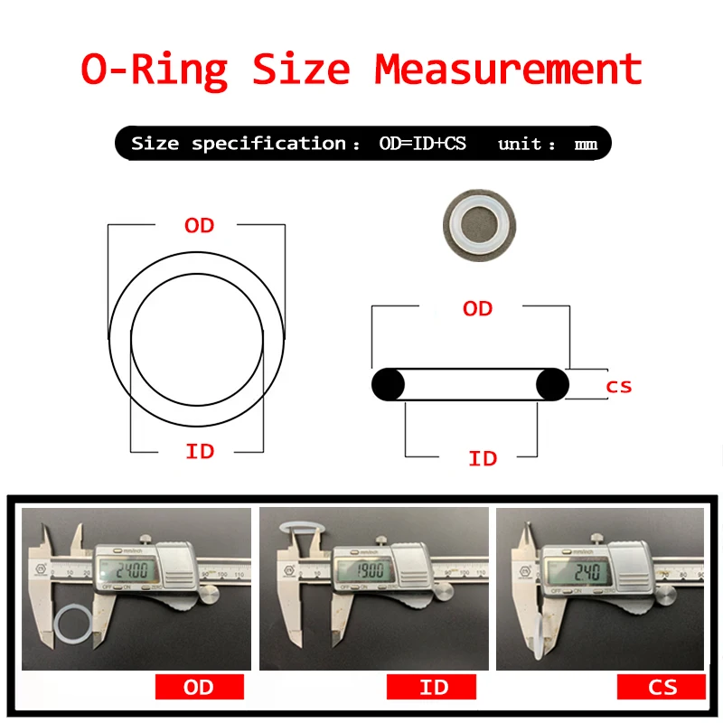 Ǹ  Ŷ CS 5.7mm OD30mm  100mm VMQ,  ǰ   ͼ  Ǹ Ŷ  O-, 10 