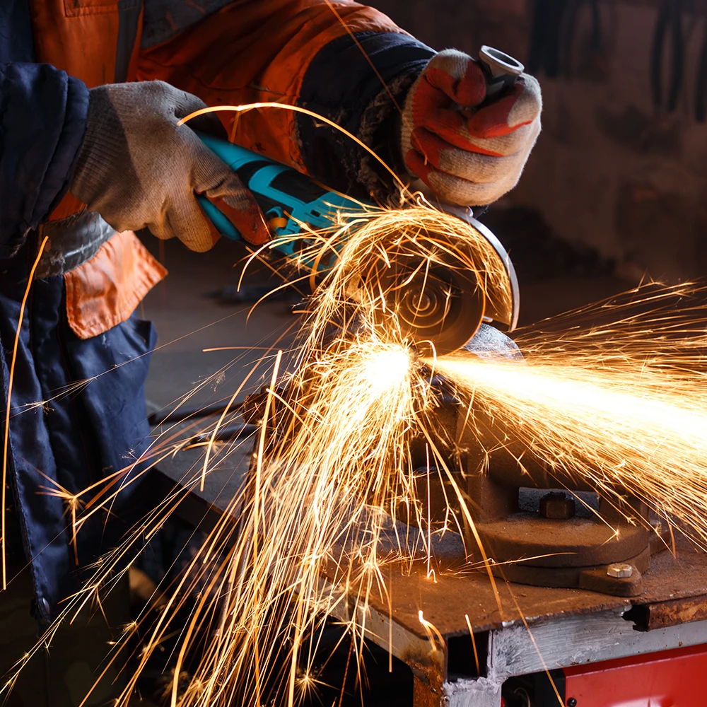 Powerful Electric Brushless Angle Grinder with 20V Cordless Lithium Ion Battery for Cutting and Grinding Abrasive Cutting-Off 6