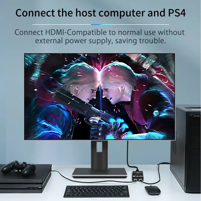 4K HDMI 호환 양방향 스위치: 빠르고 안정적인 전송, 쉬운 사용