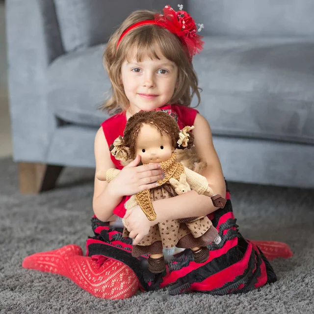 Waldorfs Doll For Girls Handmade Doll Waldorfs Doll Handmade Astoria Doll Figures Beautiful Cotton Plush Doll Girls Rag 4