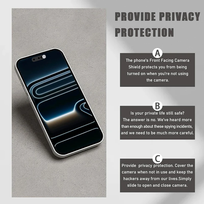 Ultra-Thin Front Camera Privacy Cover Slide Sticker