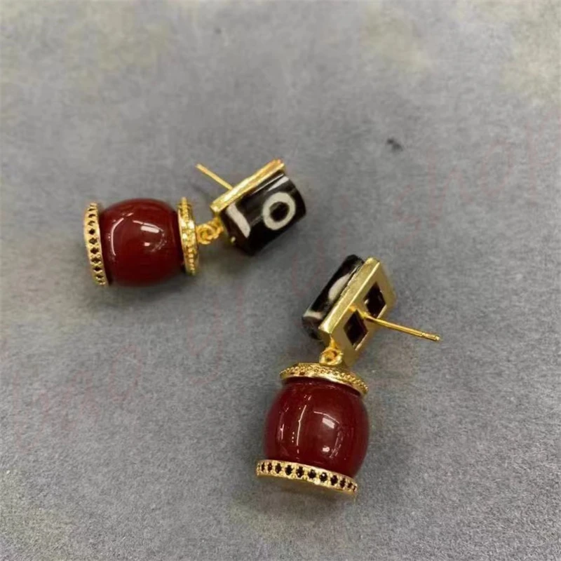 Tibetan Auspicious Earrings, Ethnic Earrings, grand and fashionable 4