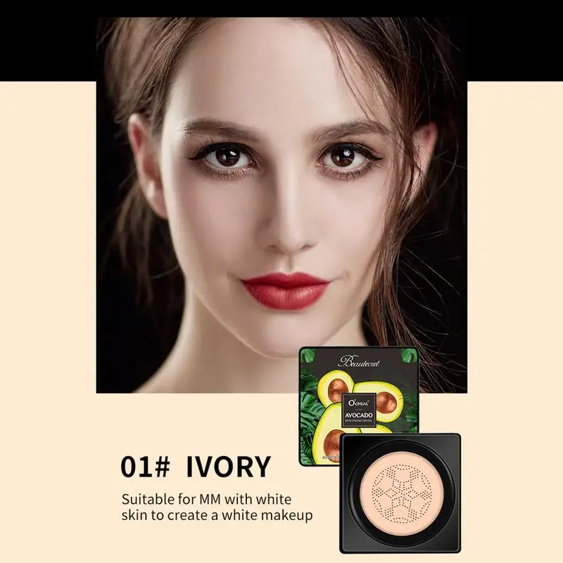 

Sdotter Mushroom Head Air Cushion CC Cream Natural Moisturizing Foundation Concealer Whitening Oil-control Makeup Cosmetics BB C