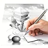 Mechanical Pencil Set 0.3 0.5 0.7 0.9 1.3 2.0 3.0mm All Metal Art Drawing Automatic Pencil Office School Supplies 4