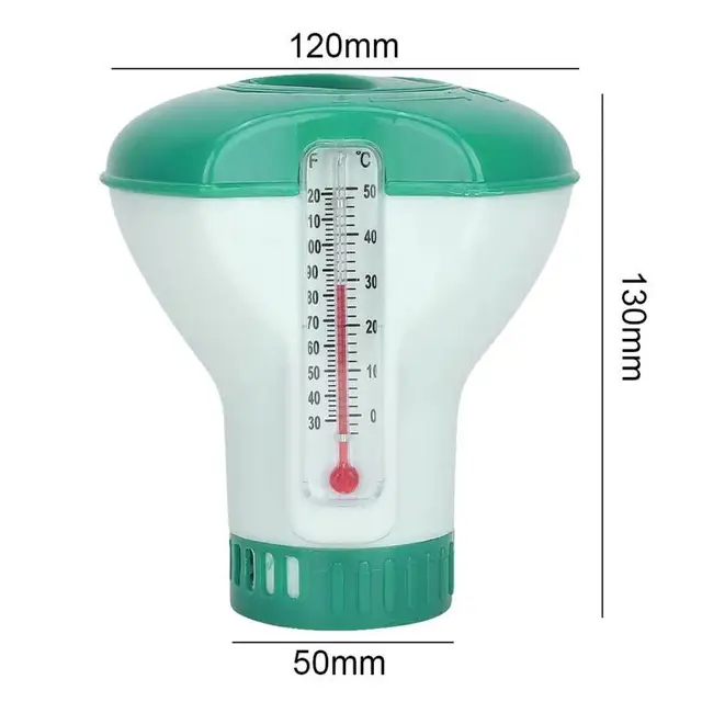 1Db Lebegő Klór Adagoló Medence Kültéri Pálna Hőmérő Fertőtlenítő Automatikus Applikátor Szivattyú Tisztítószerszámok - Image 6