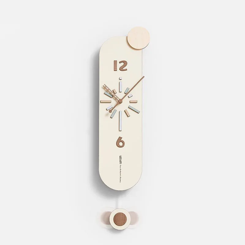 

Classic Pendulam Wall Clock Nordic Art Minimalist Decor Wall Clocks European Simplicity Reloj De Pared Digital Home Furniture