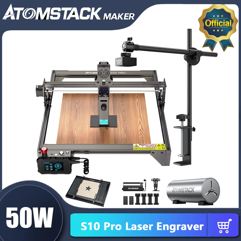 ATOMSTACK-CNC Máquina de corte de gravação a laser, foco fixo, laser ...