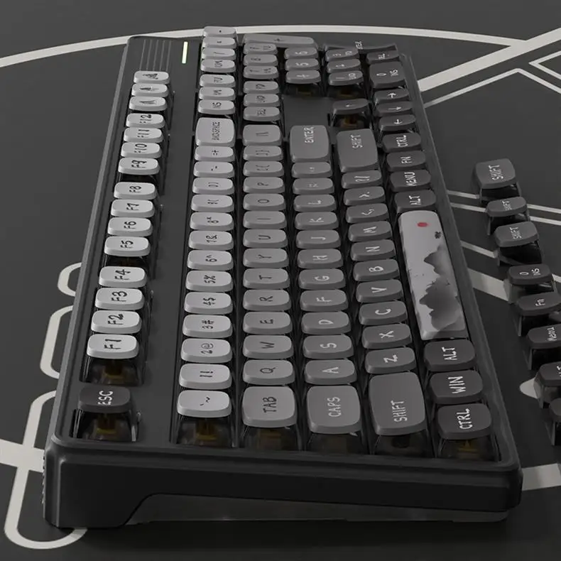 Asa Xda-leite Keycaps Conjunto Teclado Transparente Pbt Couro Duplo Sublimação Quente 108 Deep Mountain Nevoeiro - Imagem 5