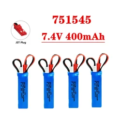 7.4V 400mah Lipo Battery For P929 P939 K969 K979 K989 1/28 Remote Control Car Spare Parts RC Car 2S 7.4V Battery JST Plug