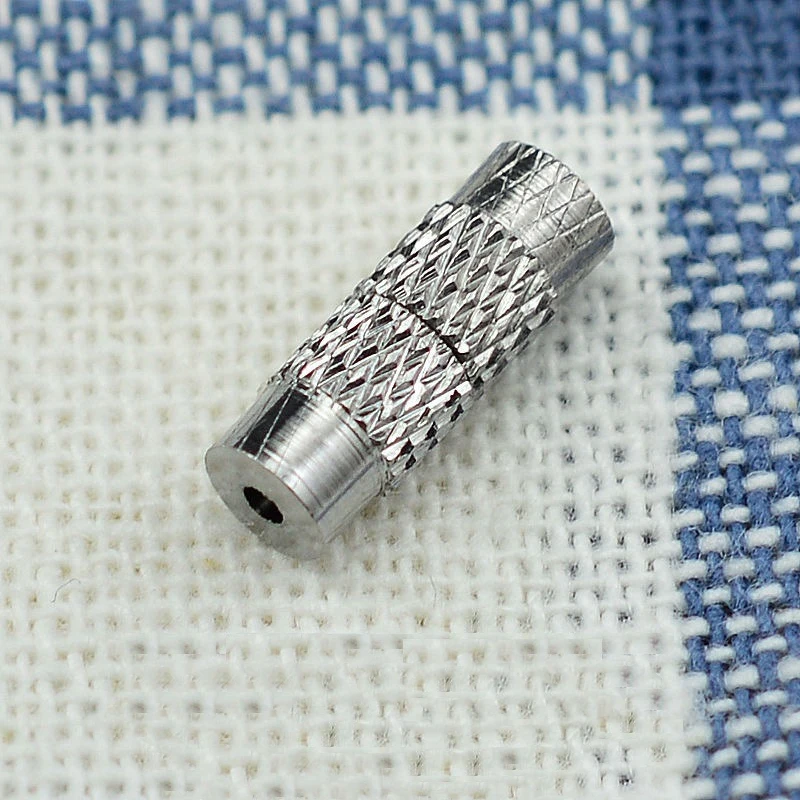 10Pcs/Set DIY jewelry accessories, copper alloy screw buckle, pure silver pearl necklace buckle, bracelet connection, mesh