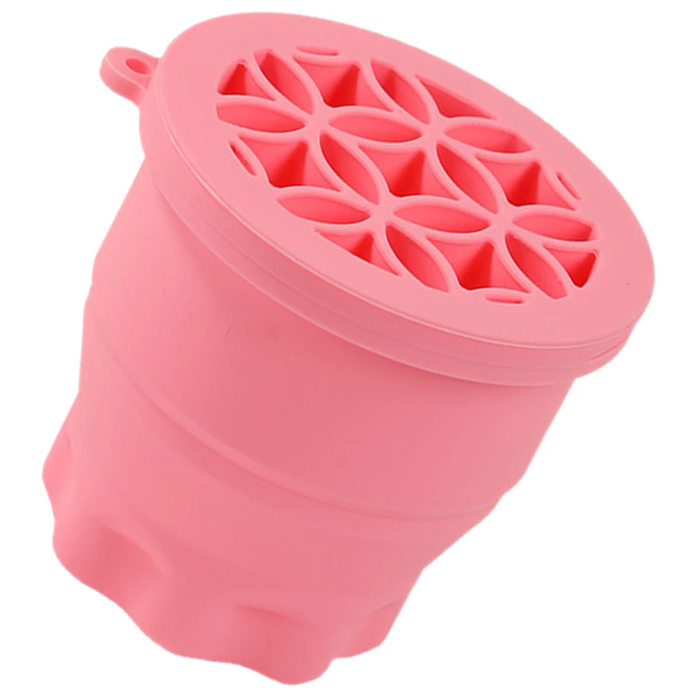 Foldable Makeup Cleaner Cup Purple s For Brush Washing Drying Storage Effective Brush Cleaner Cleaning Silicone Tool