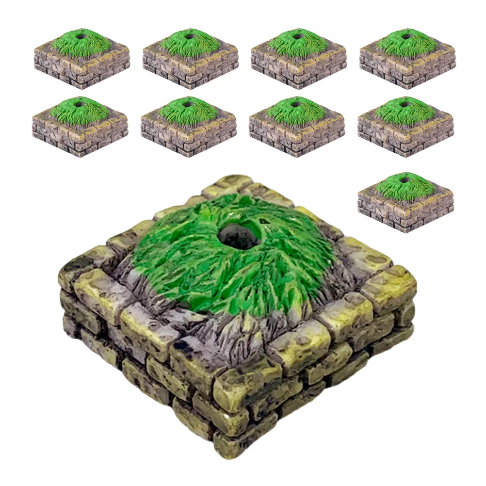 

10 Pcs Tree Altar Base Mini Landscape Model Sand Table Scenery Miniature Architecture Toy Plastic