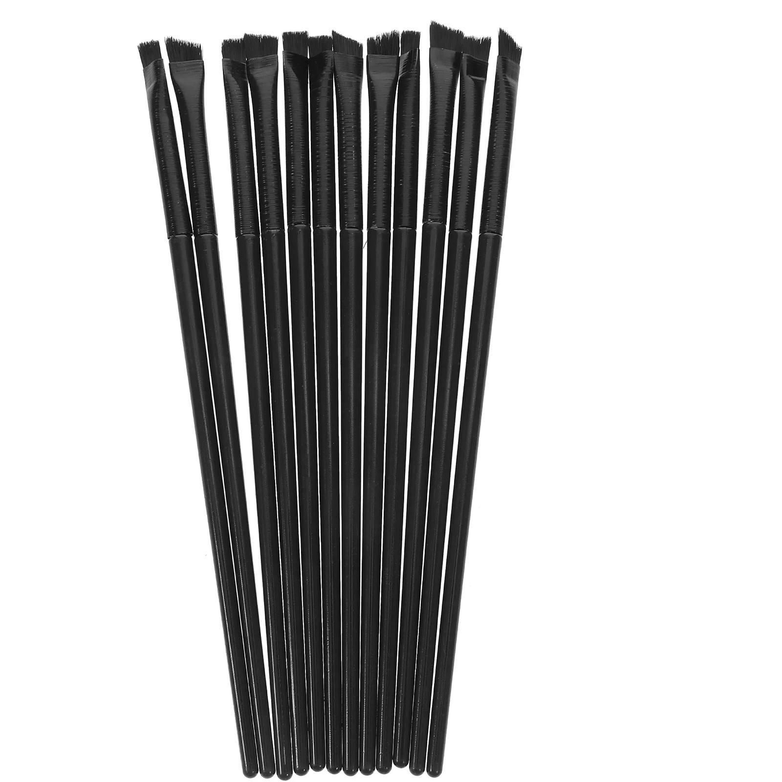 

12Pcs Makeup Angled Eyeliner Slanted Angled Brow Brush Eye Liner Makeup Brush