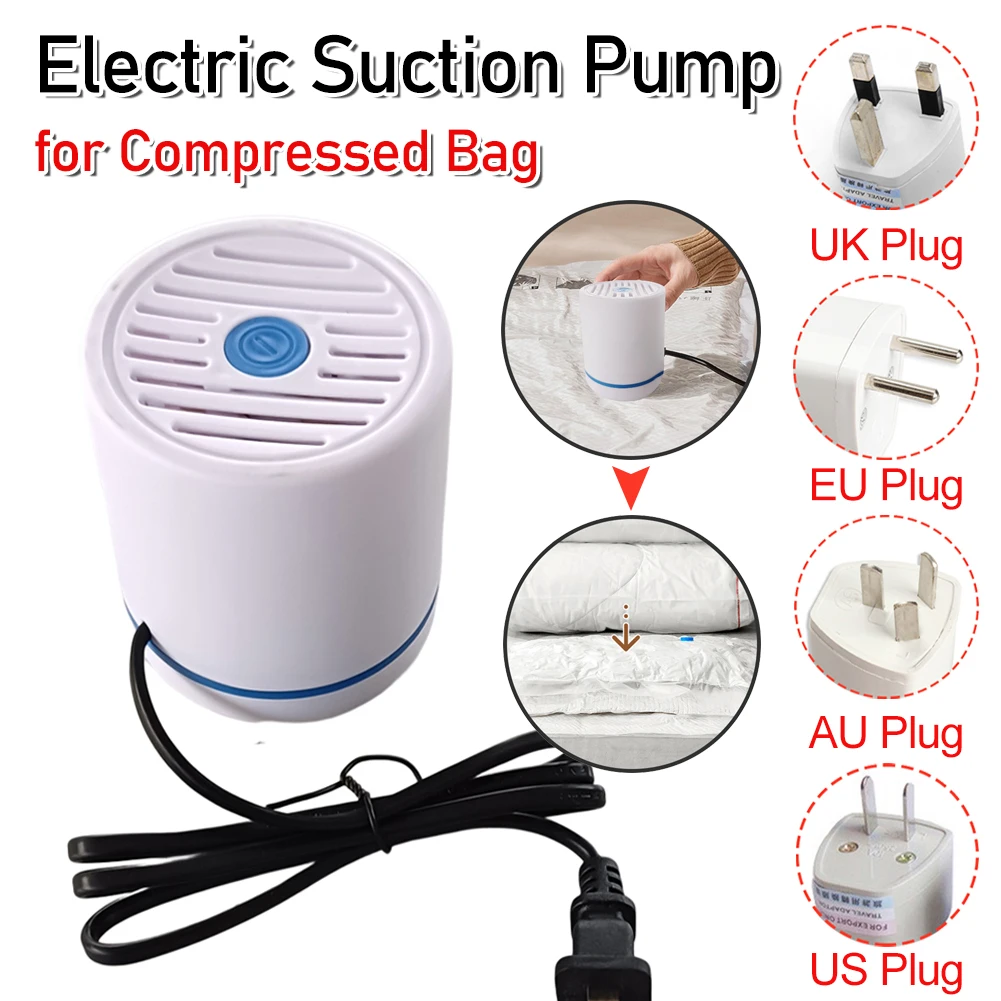 Mini Electric Pump Compressed Bag Inflatable Air Pump Space Saving Storage Organizer for Clothes Quilt USB Vacuum Sealer Machine