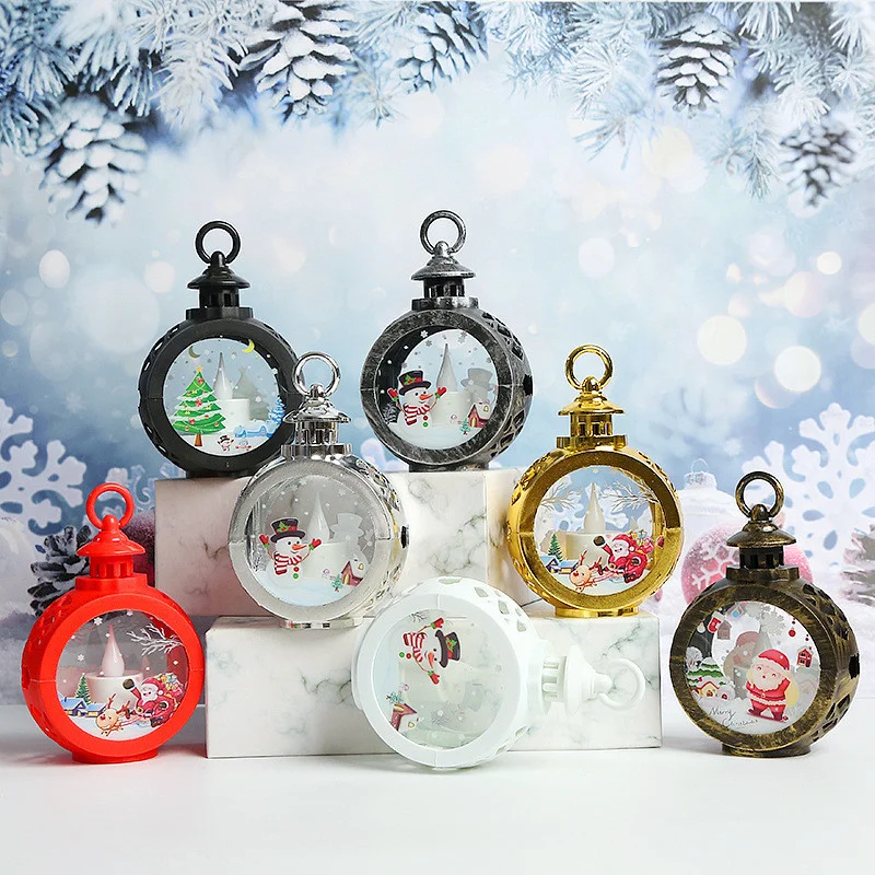 vintage とり mini ornament ❀ ランタン キラキラ レッド