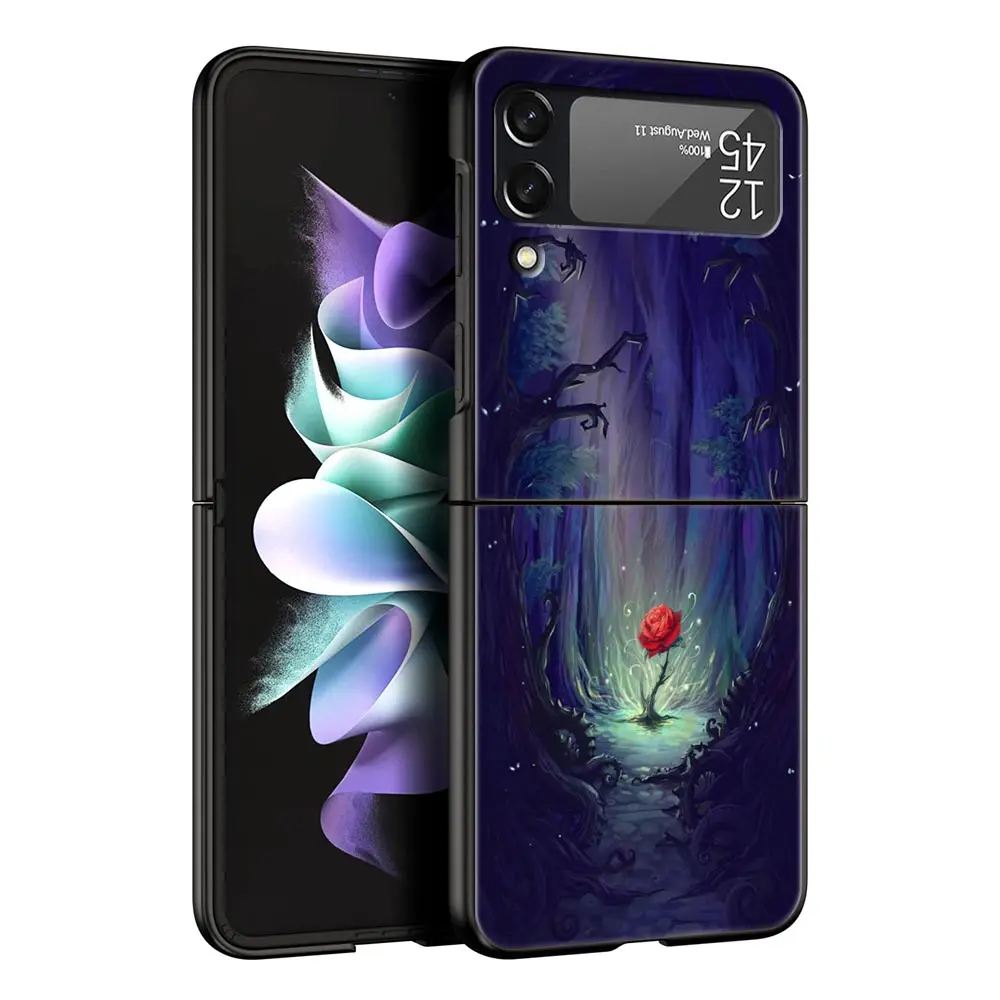 Elegant Red Roses Fashion Phone Case - Stylish Hard Folding Cover