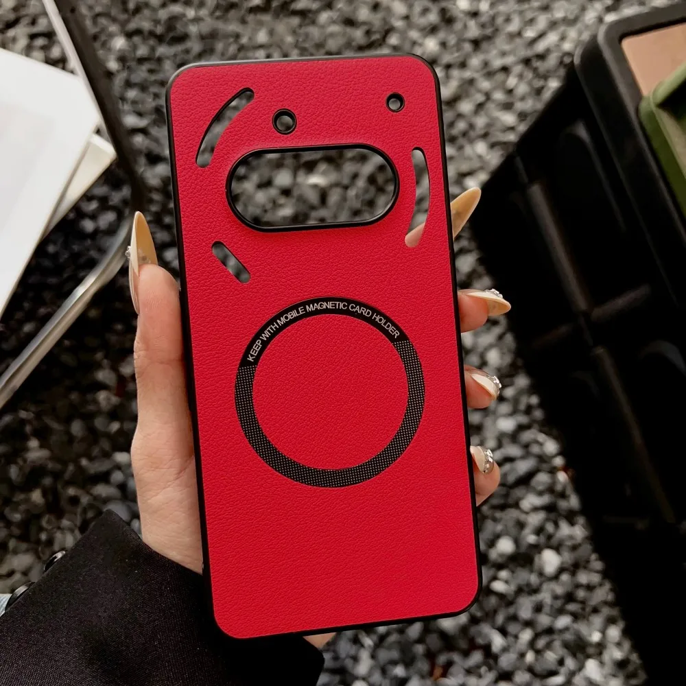 Luxury PU Leather Wireless Charging Protective Back Cover Case