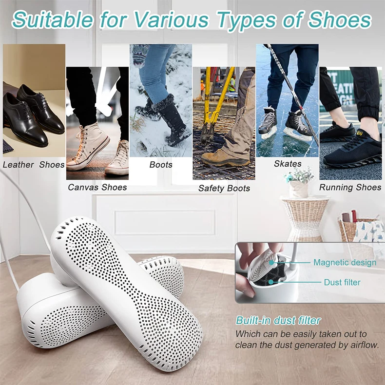 Modern Quick Clean Deodorizing Shoe Dryer