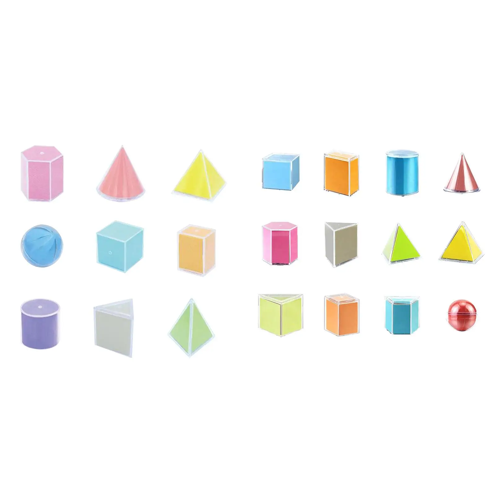 3D Shapes Geometric Solids Montessori Learning Toys Shape Sorter Sorting Geometric Shapes Blocks Set for Preschool Elementary 2