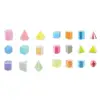 3D Shapes Geometric Solids Montessori Learning Toys Shape Sorter Sorting Geometric Shapes Blocks Set for Preschool Elementary 2