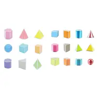 3D Shapes Geometric Solids Montessori Learning Toys Shape Sorter Sorting Geometric Shapes Blocks Set for Preschool Elementary 2