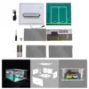 1/32 Assemble Diorama LED Lighting Garage Collection Gifts Acrylic Display Case Simulation Parking Lot Model for Home Decoration 5