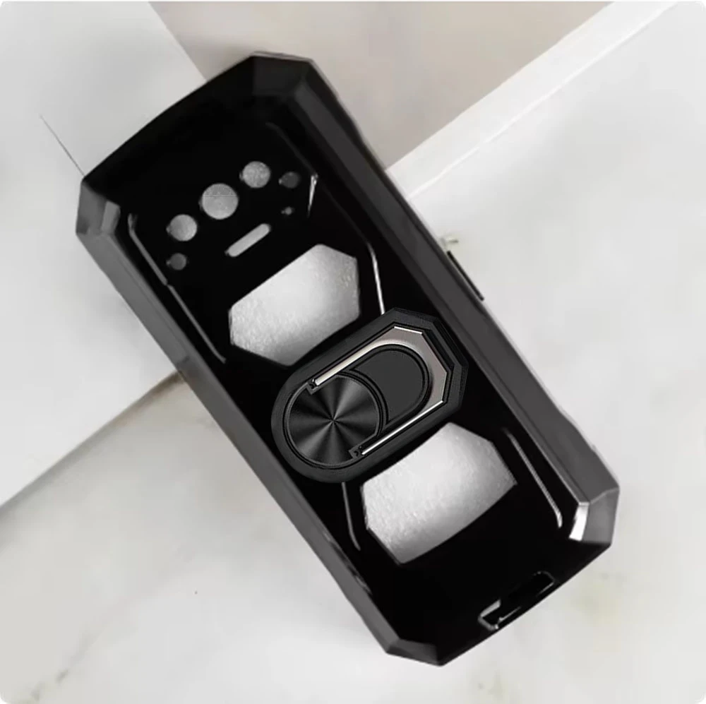 Enhanced Soft TPU Silicone Phone Case with Finger Ring Bracket