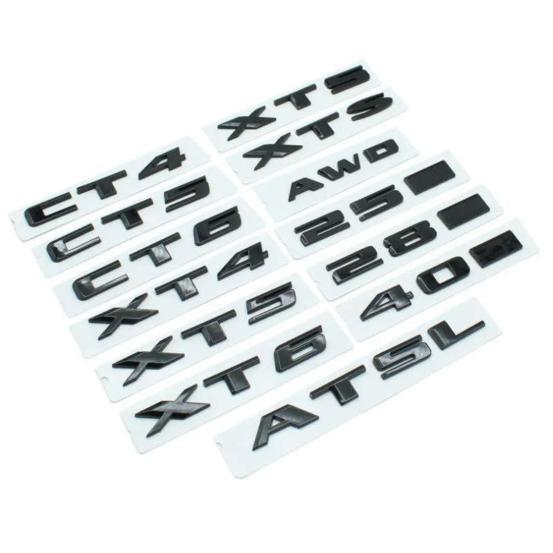 

CT4 5 6 car stickers for Cadillac XTS refit decal rear tail AWD ATSL 25/28T 40T displacement decoration letter label accessories