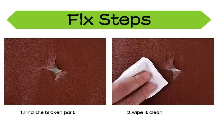 Selbstklebende DIY selbstklebende Reparaturflicken aus PU-Leder, Fix-Aufkleber für Sofa, Autositz, Tisch, Stuhl, Tasche, Schuhe, Bett, Zuhause – Detail 11