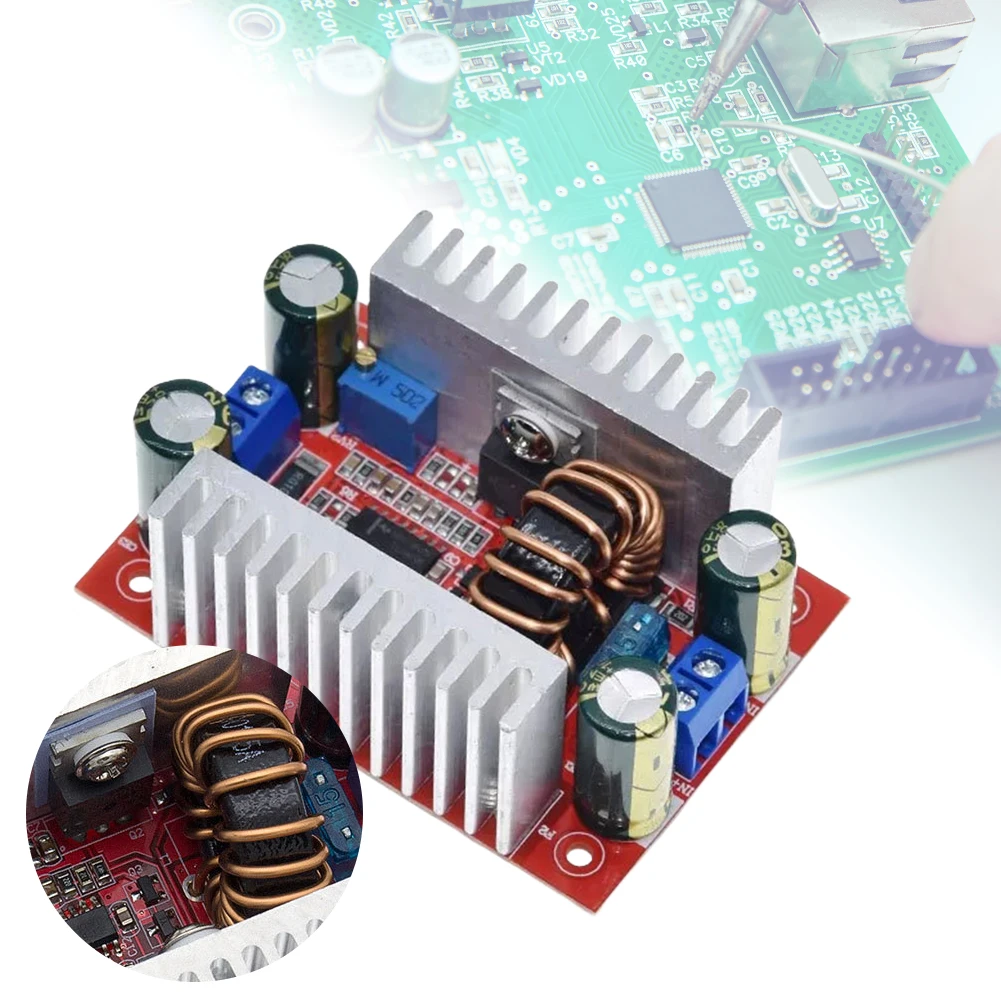 정전류 전원 공급 장치 LED 드라이버, 400W 스텝 업 컨버터 전압 조정기, 전기 제품용 8.5-50V  10-60V