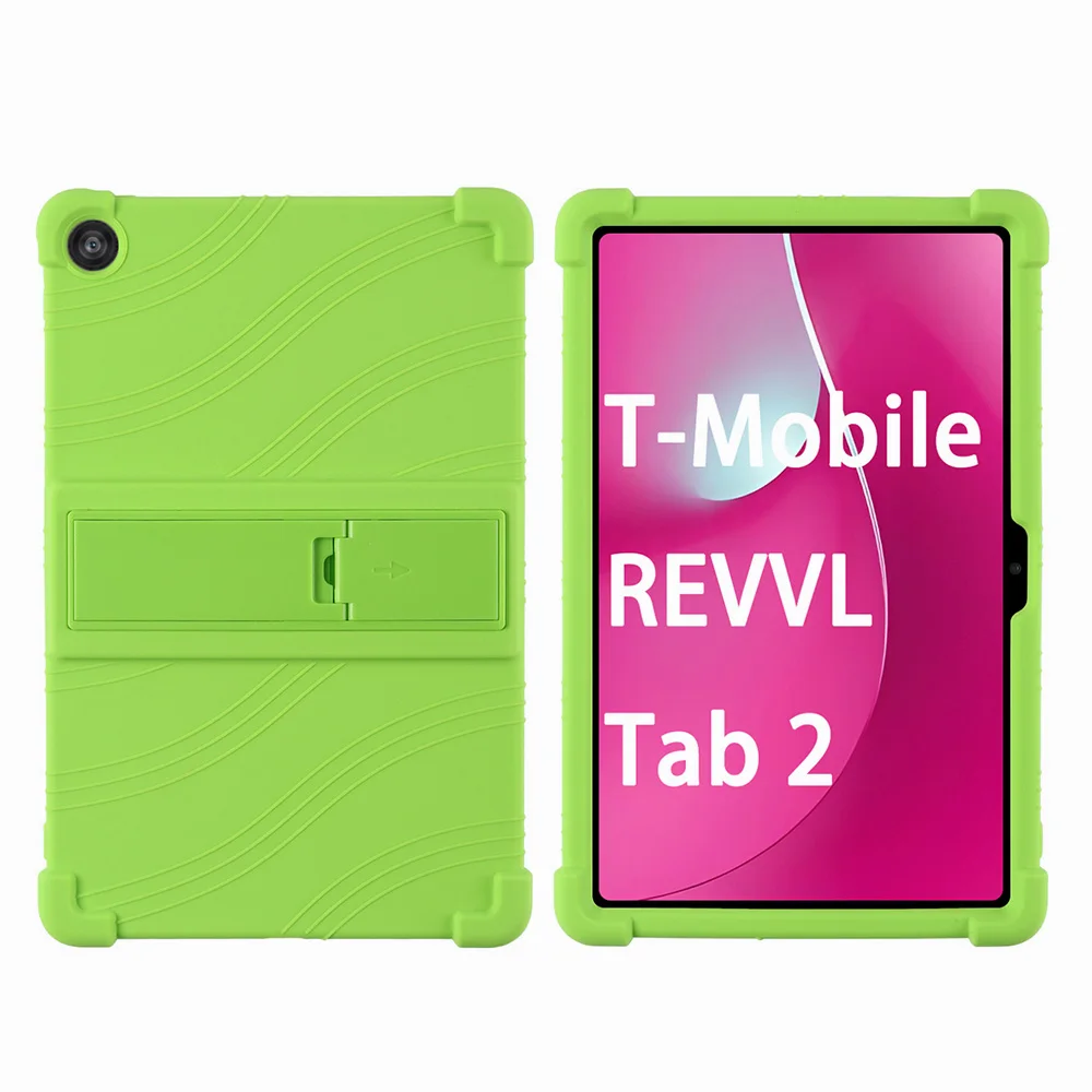 10.1-Inch Tablet Protection Case with Adjustable Stand and Soft Silicone Cover