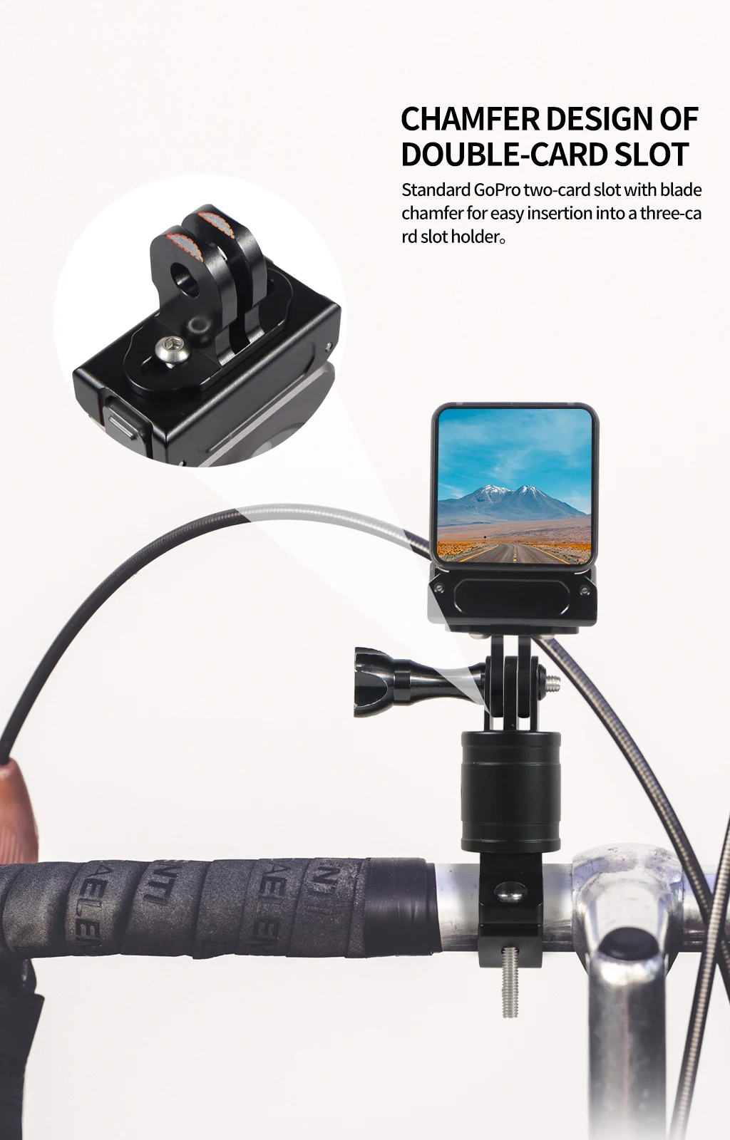 Aluminum Alloy M3 Mini Tripod Adapter Mount for GoPro DJI Action Camera Cage Acc